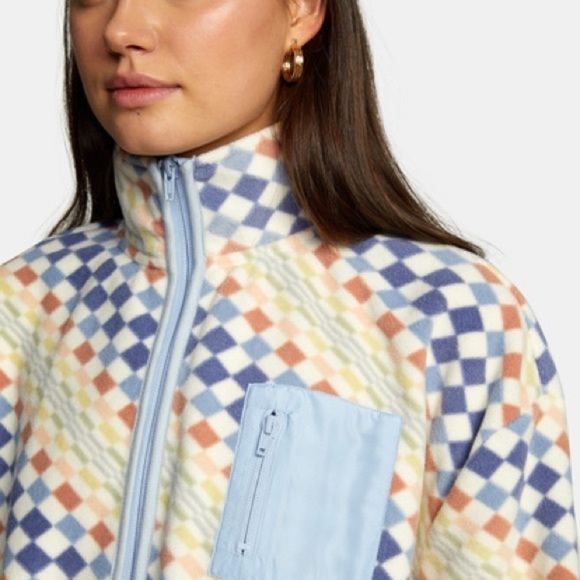 🔆RVCA🔆 DOWNSIDE ZIP FLEECE JACKET - Picture 12 of 15